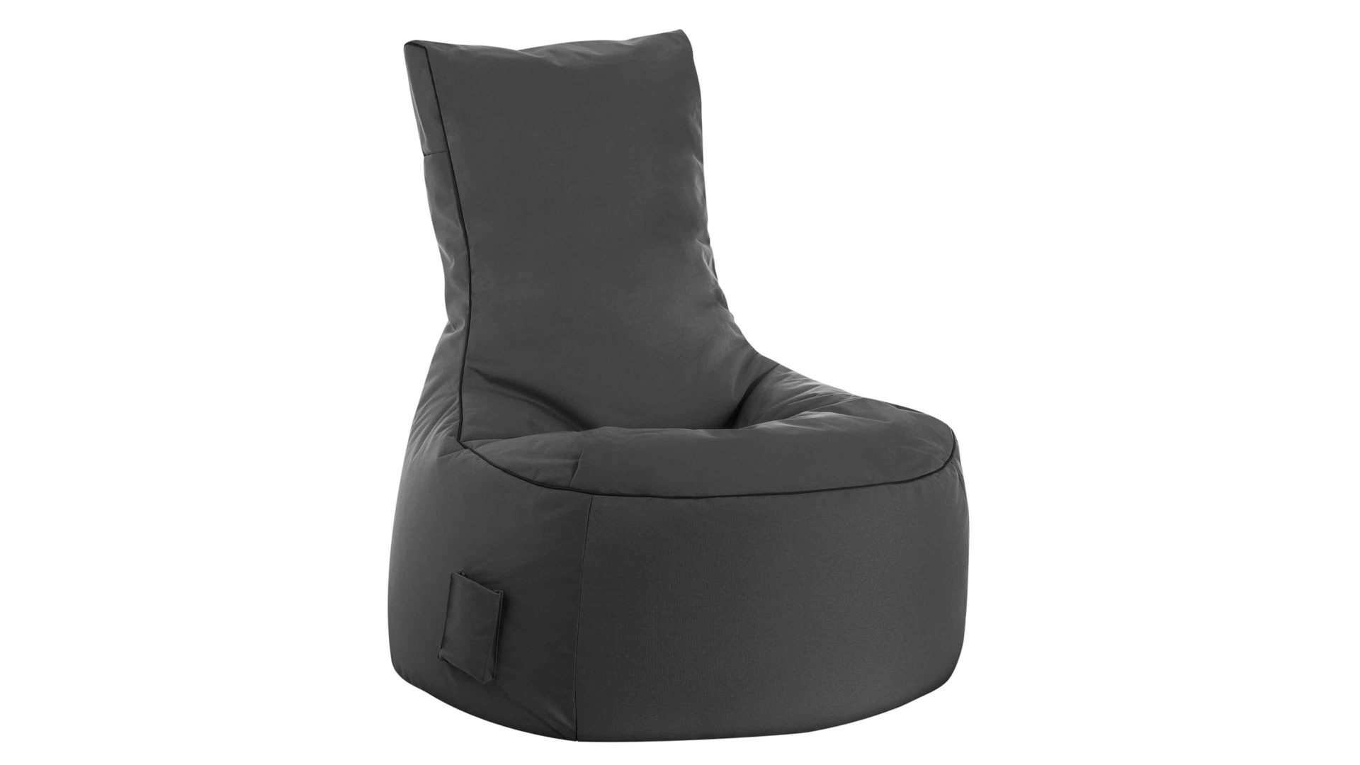 Sitzsack-Sessel Magma sitting point aus Kunstfaser in Anthrazit SITTING POINT Sitzsack-Sessel swing scuba® anthrazitfarbene Kunstfaser - ca. 95 x 90 x 65 cm