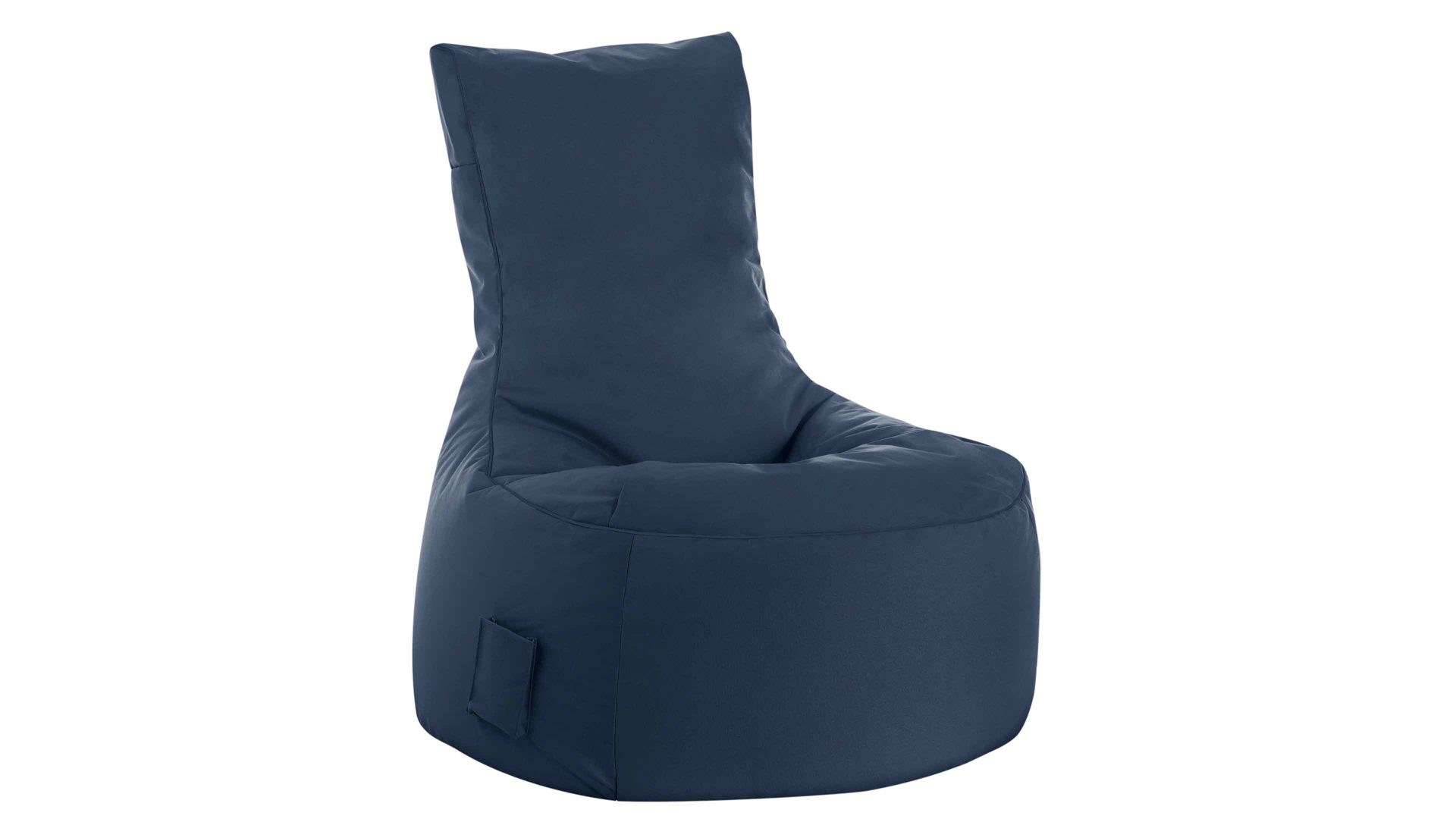 Sitzsack-Sessel Magma sitting point aus Kunstfaser in Dunkelblau SITTING POINT Sitzsack-Sessel swing scuba® jeansblaue Kunstfaser - ca. 95 x 90 x 65 cm