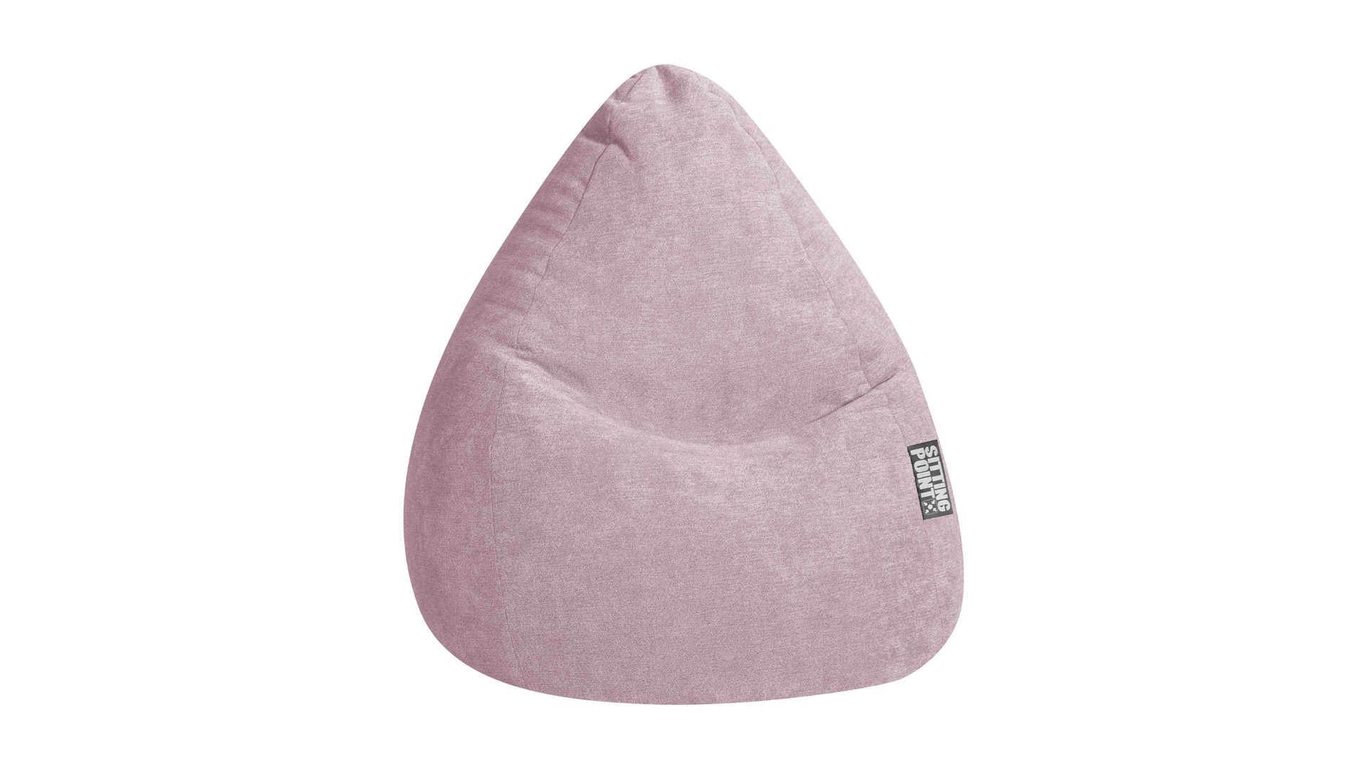 Sitzsack Magma sitting point aus Kunstfaser in Rosa SITTING POINT beanbag alfa XL - lässiger Sitzsack altrosé Velours 053 – ca. 220 Liter