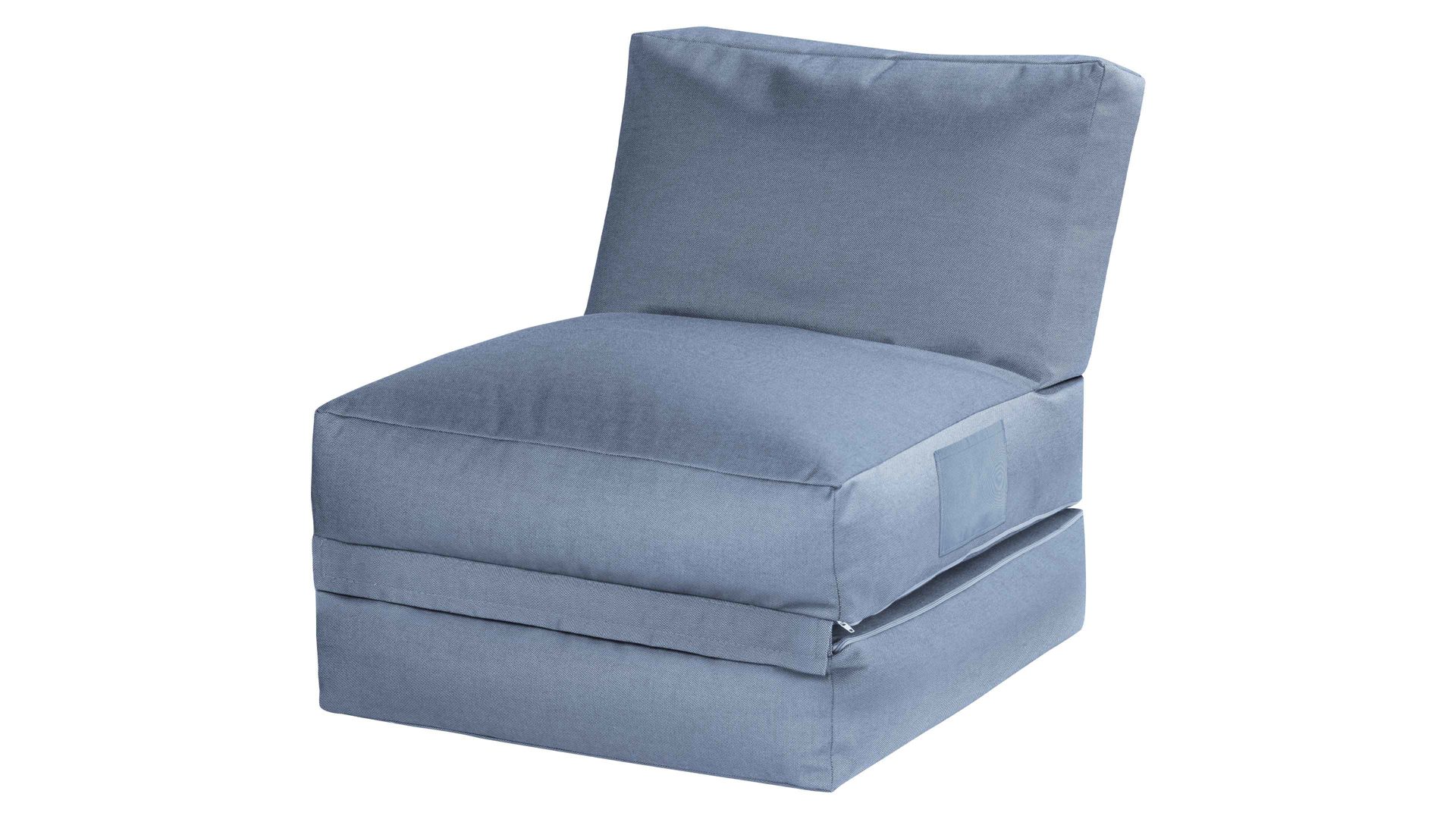 Sitzsack-Liege Magma sitting point aus Kunstfaser in Blau SITTING POINT Sitzsack-Sessel twist outside blaue Outdoor-Kunstfaser - ca. 300 Liter