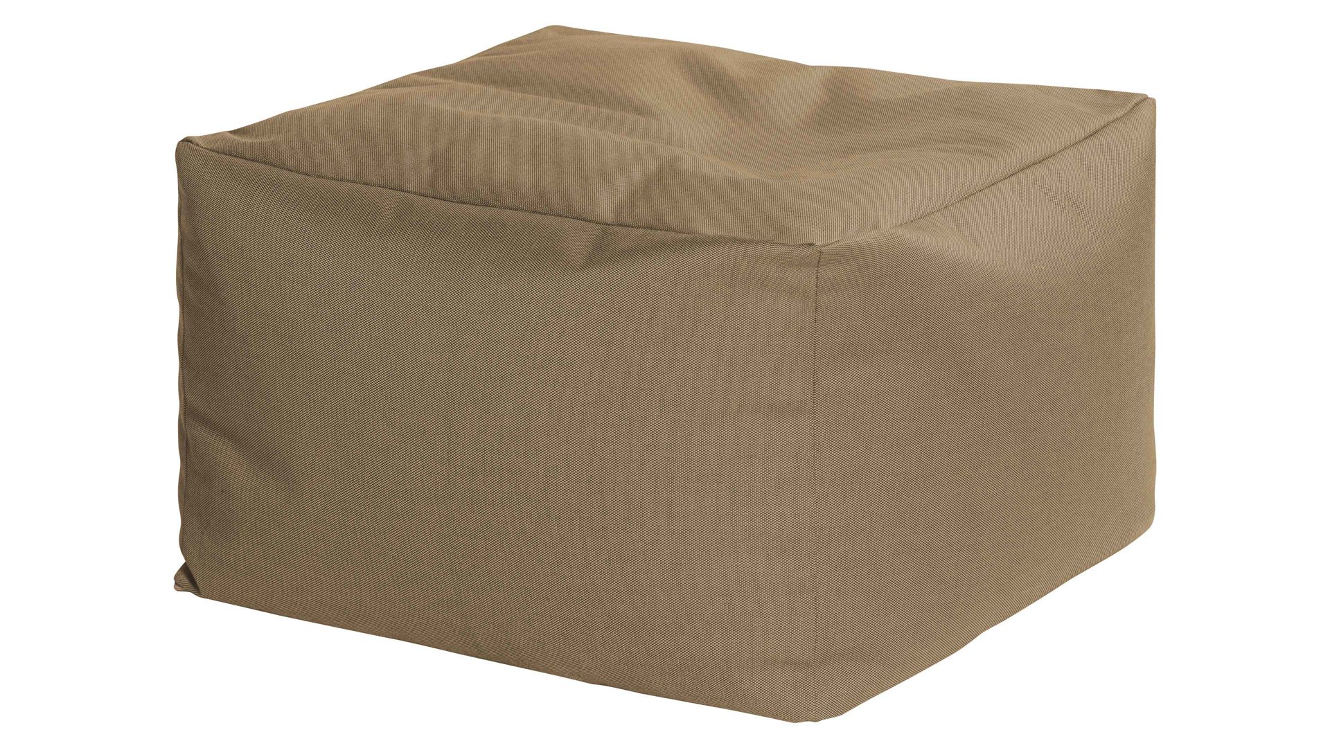 Sitzsack-Hocker Magma sitting point aus Kunstfaser in Braun SITTING POINT Sitzsack-Hocker loft outside als Kleinmöbel braune Outdoor-Kunstfaser – ca. 80 x 80 cm