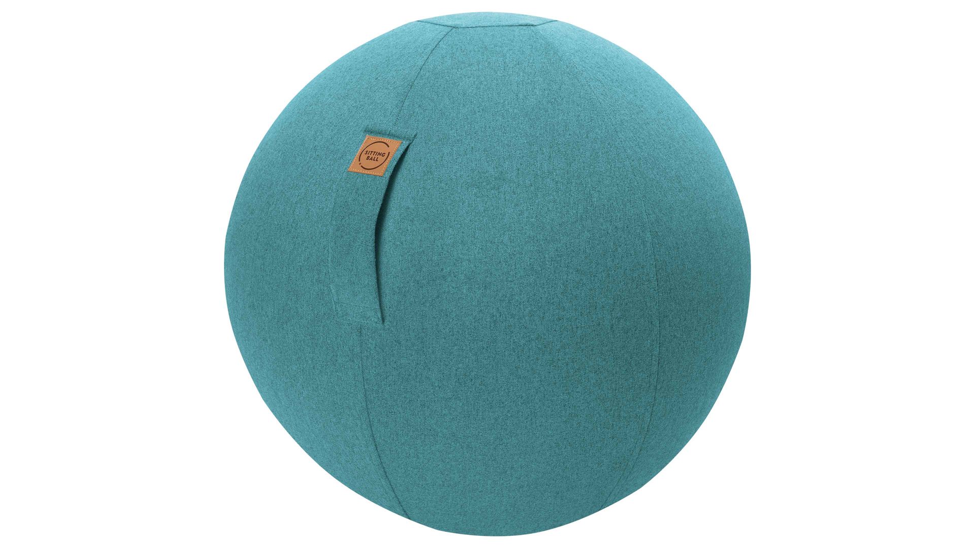 Sitzball Magma sitting point aus Kunstfaser in Türkis SITTING BALL® Felt aquariusfarbener Bezug – Durchmesser ca. 65 cm