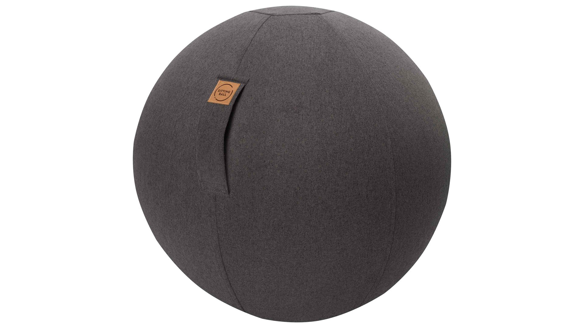 Sitzball Magma sitting point aus Kunstfaser in Anthrazit SITTING BALL® Felt anthrazitfarbener Bezug – Durchmesser ca. 65 cm