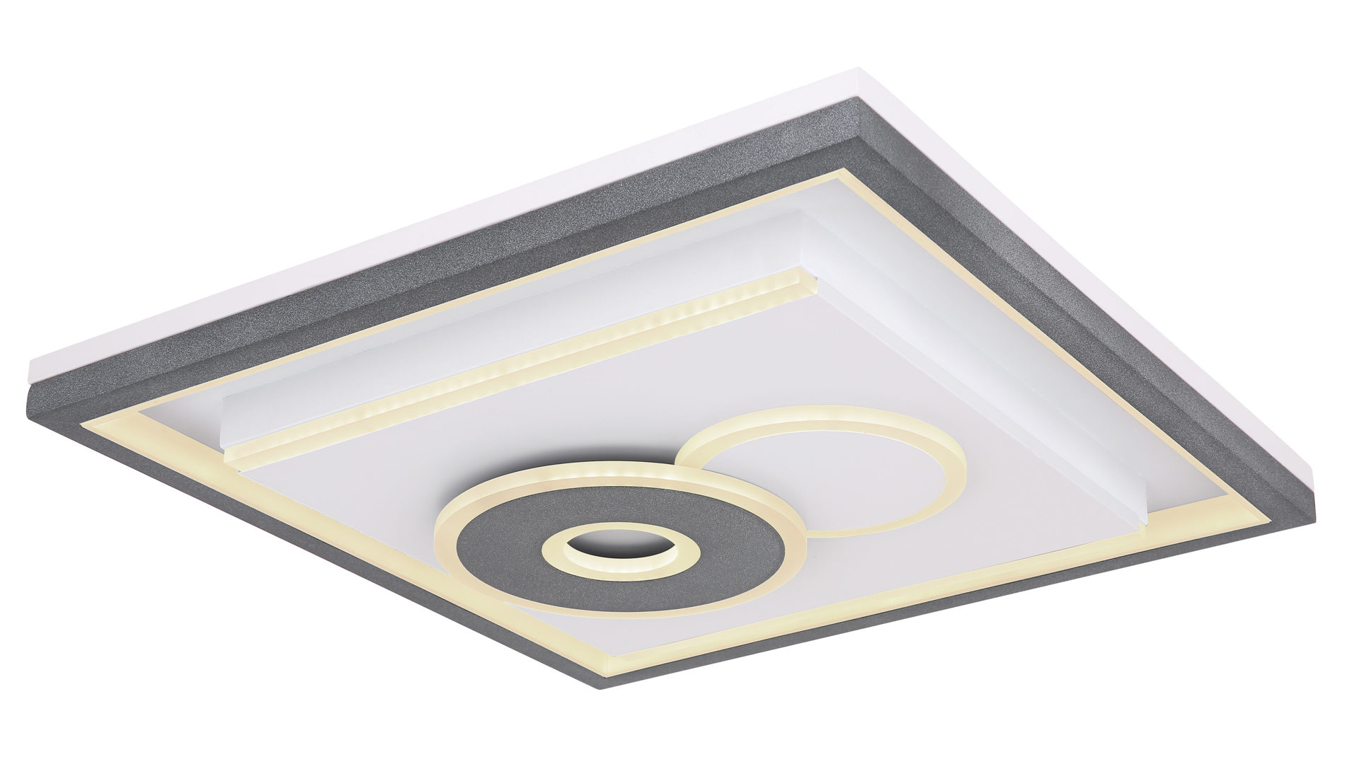 Deckenleuchte Globo lighting aus Metall in Weiß GLOBO Deckenleuchte Undis quadratisch - Weiß -  Länge ca. 54 cm