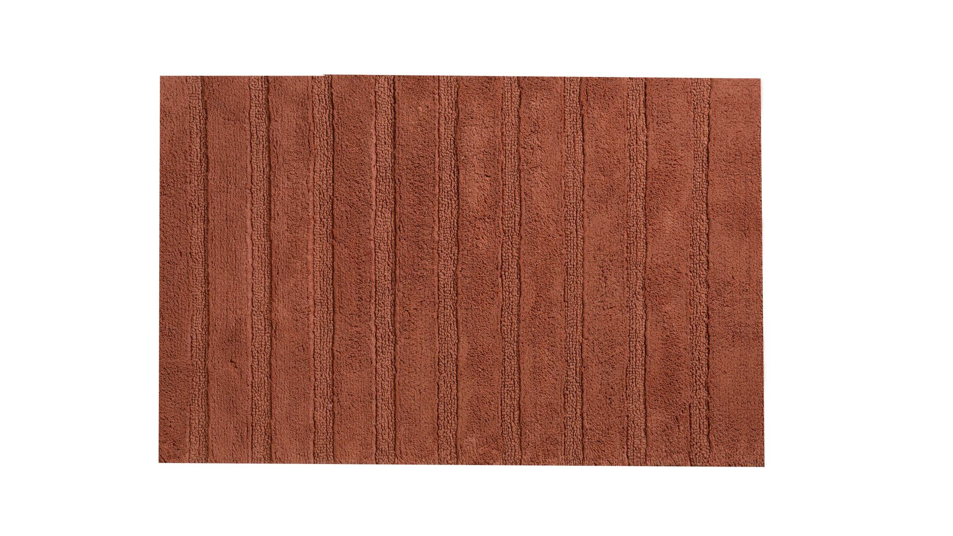 Badematte / Badeteppich Kela | keck & lang aus Baumwolle in Orange kela Badematte Megan Terra - ca. 100 x 60 cm