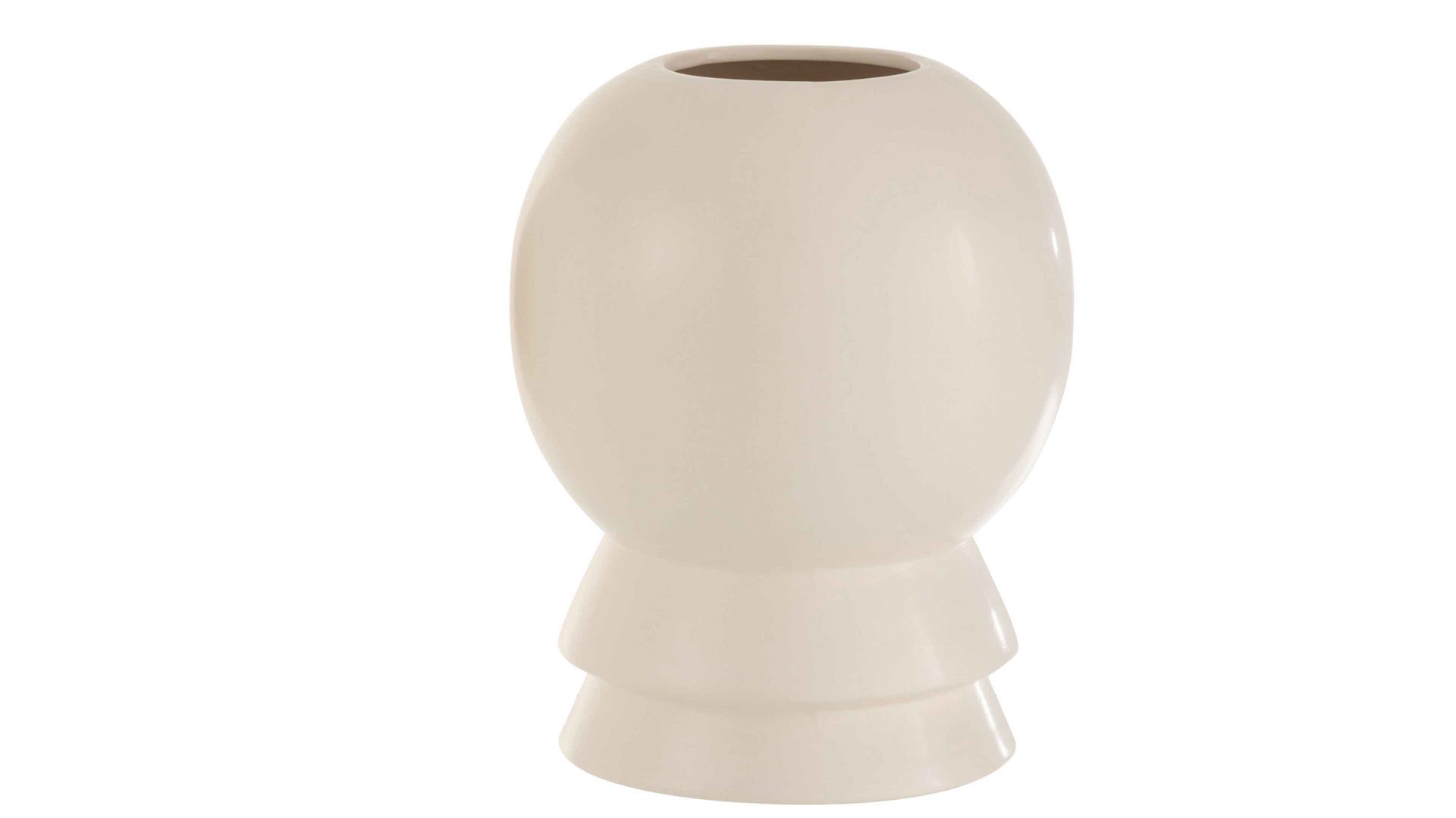 Vase Interliving BEST BUDDYS! aus Keramik in Weiß Interliving BEST BUDDYS! Vase Olivia weißes Steinzeug - Durchmesser ca. 17 cm