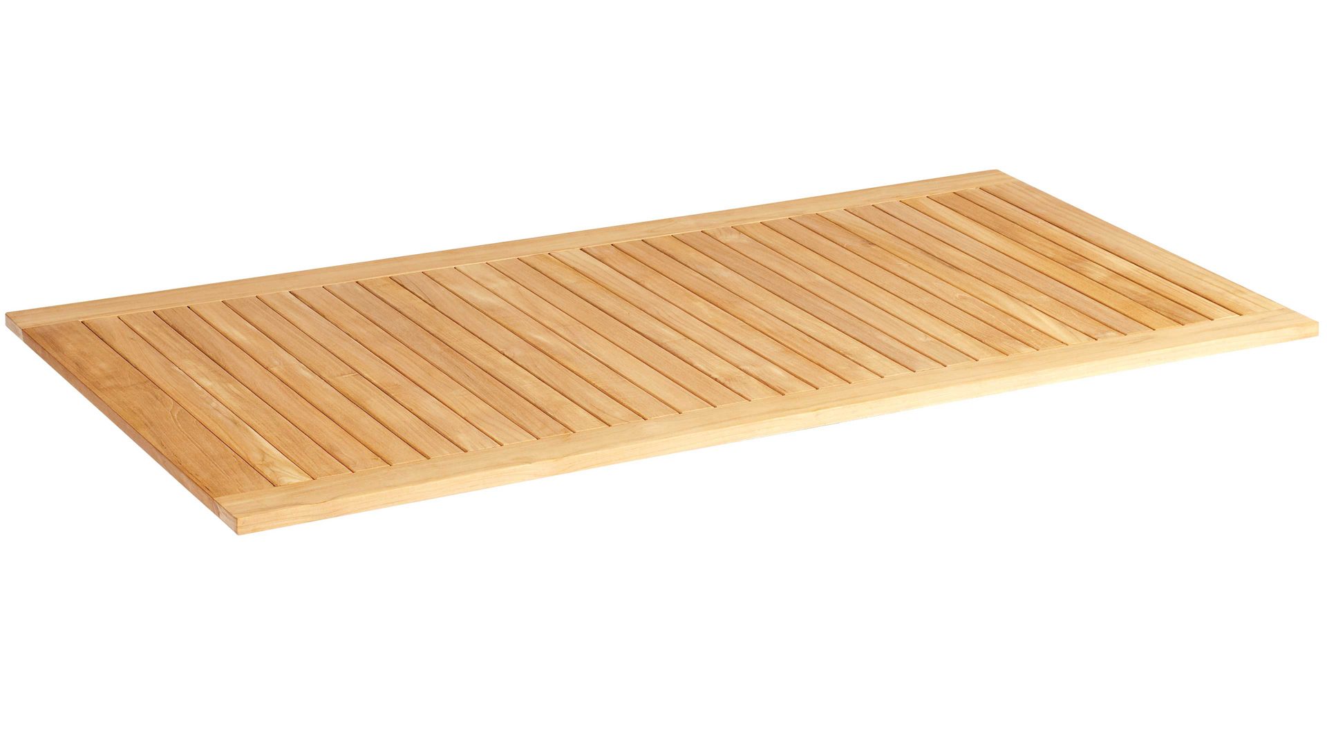 Tischplatte Sonnenpartner® | müsing aus Holz in Holzfarben Garten-Tischplatte Pure Teakholz - ca. 160 x 90 cm