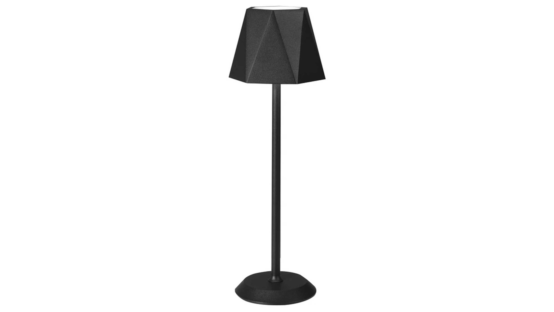 Tischleuchte Fabas luce s.p.a. aus Metall in Schwarz FABAS LUCE Akku Leuchten Serie Katy schwarzes Metall - Höhe ca. 38 cm