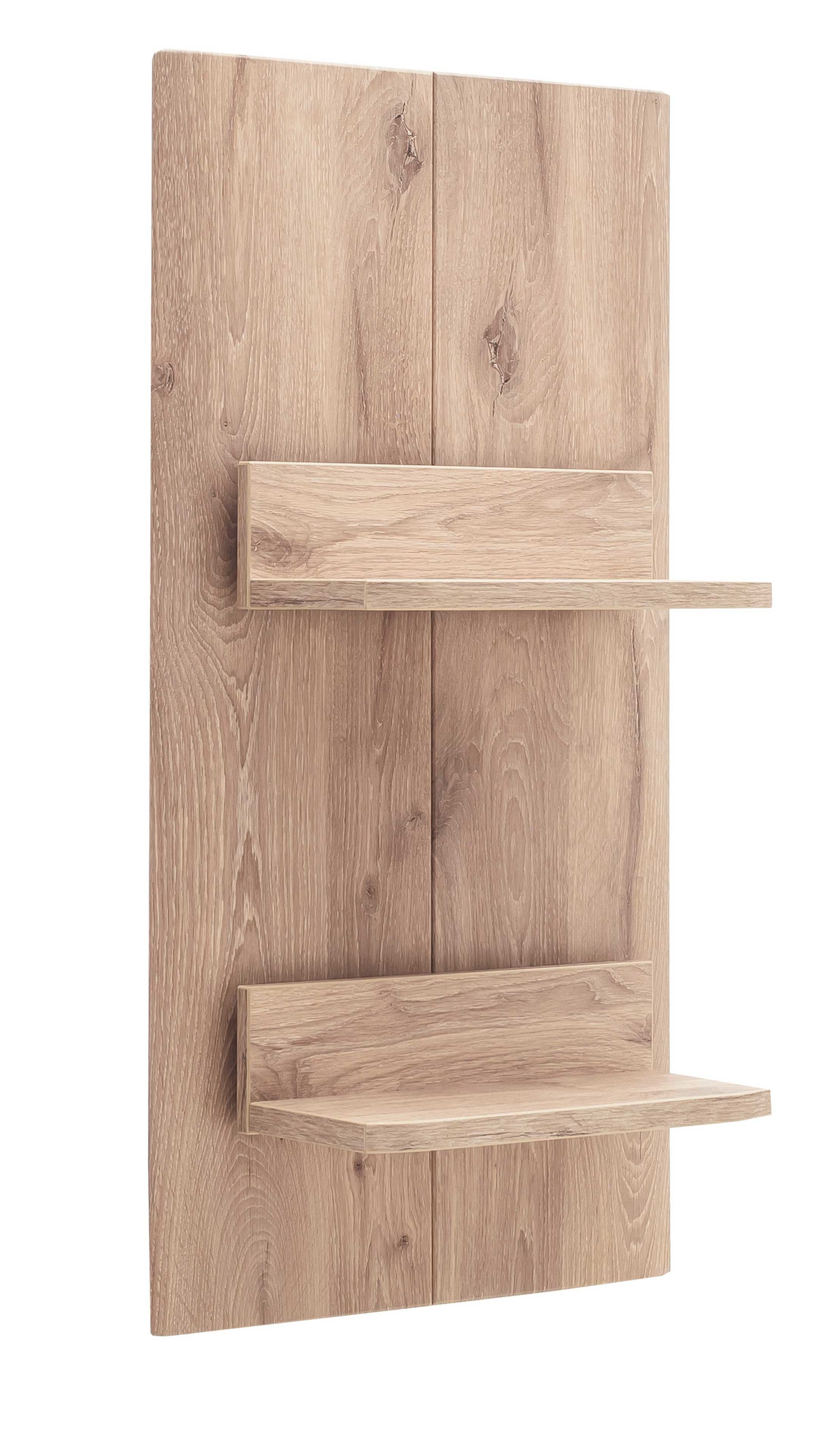 Wandregal Mca furniture aus Holz in Holzfarben Wohnprogramm Prato - Wandregal Viking Oak - Höhe ca. 96 cm