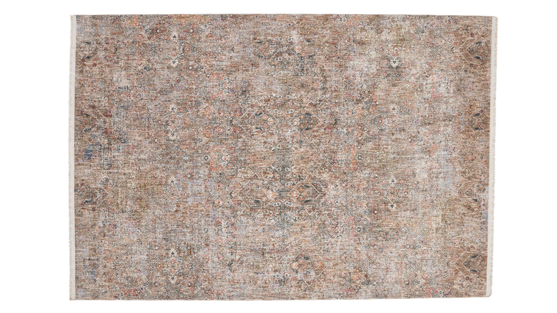Webteppich Interliving aus Kunstfaser in Beige Interliving Teppich Serie G-8070 beige gemustertes Vintagemuster - ca. 200 x 290 cm