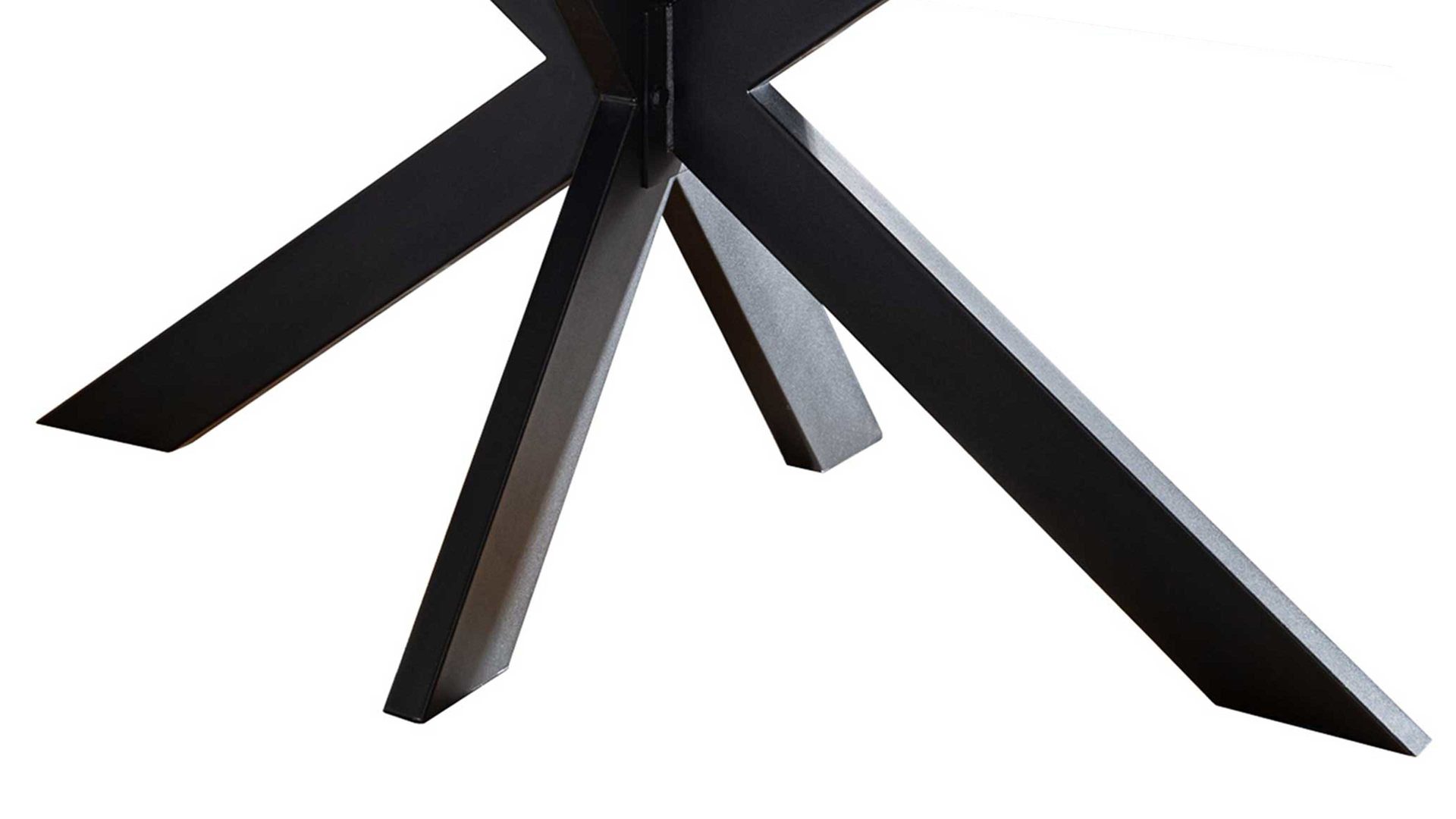 Tischgestell 3s frankenmöbel aus Metall in Schwarz 3S frankenmöbel Spinnenfußgestell TI-0599 schwarzes Metall