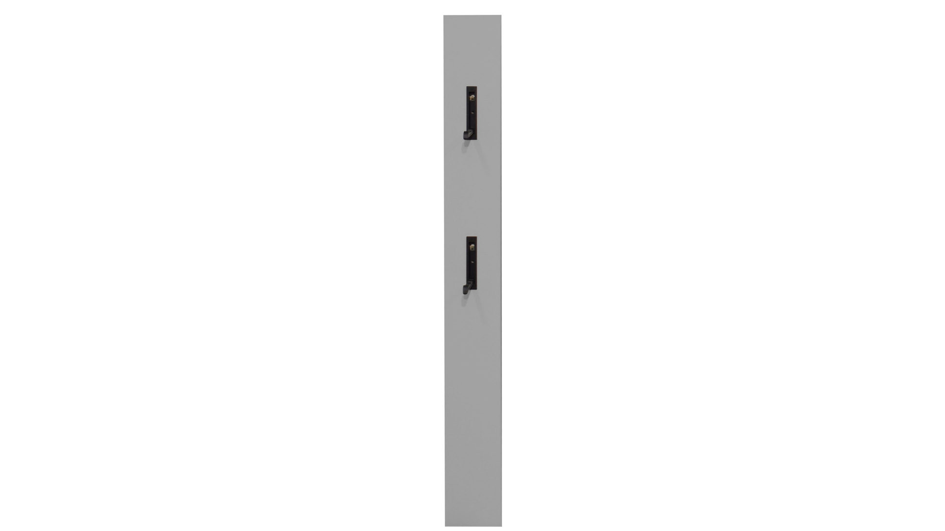 Wandgarderobe Mäusbacher aus Holz in Grau Garderobenpaneel Kreidegrau & Schwarz - ca. 13 x 110 cm