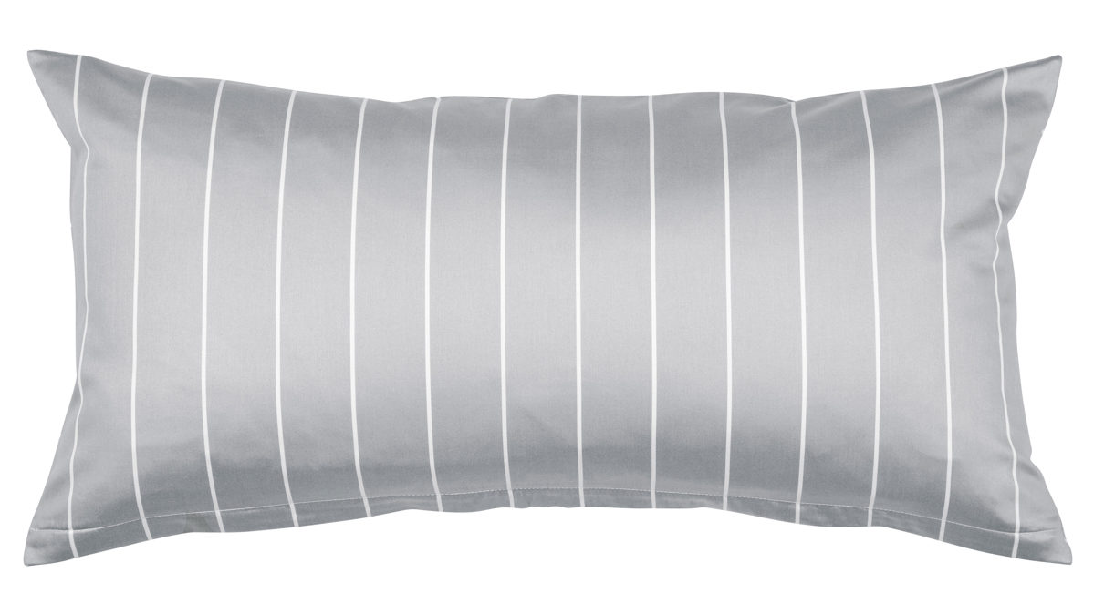 Kissenbezug /-hülle Janine® aus Naturfaser in Hellgrau Janine® Kissenbezug Platin - ca. 40 x 80 cm