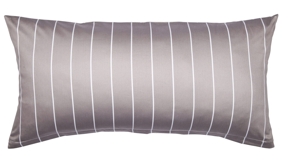 Kissenbezug /-hülle Janine® aus Naturfaser in Grau Janine® Kissenbezug Vulkan - ca. 40 x 80 cm