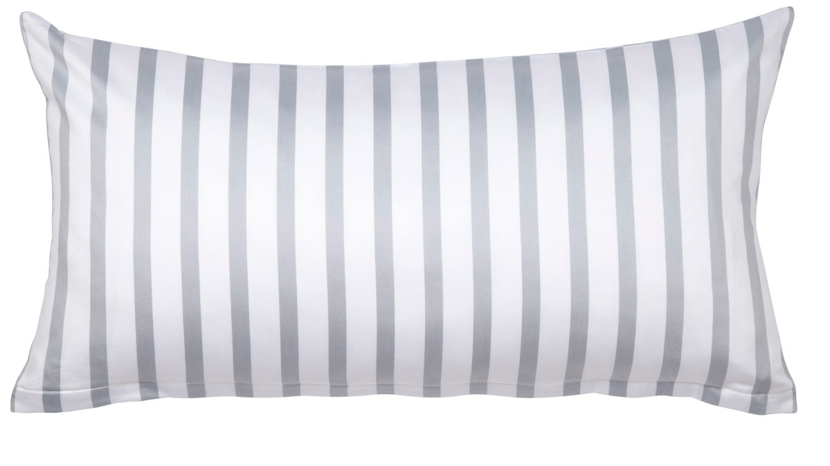 Kissenbezug /-hülle Janine® aus Naturfaser in Hellgrau Janine® Kissenbezug Platin - ca. 40 x 80 cm