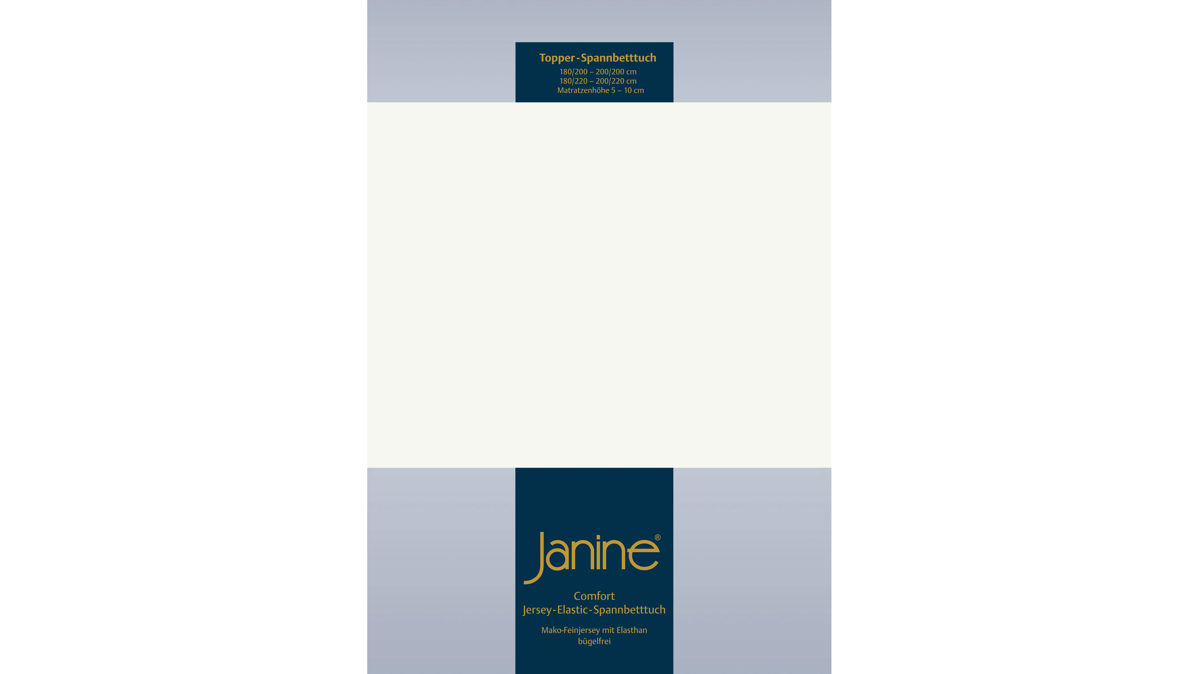 Spannbettlaken Janine® aus Stoff in Ecru Janine® Spannbettlaken Ecru - ca. 200 x 200 cm