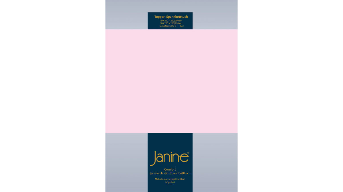Spannbettlaken Janine® aus Stoff in Rosa Janine® Spannbettlaken Zartrosa - ca. 200 x 200 cm