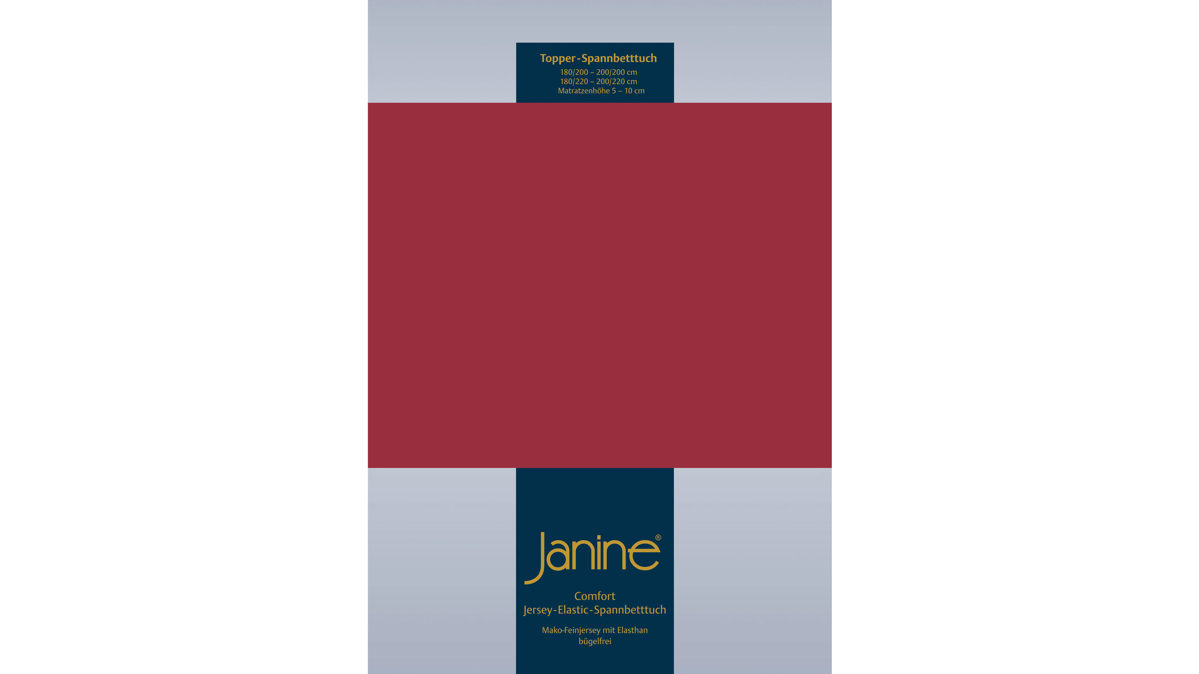 Spannbettlaken Janine® aus Stoff in Graphit Janine® Spannbettlaken Granat - ca. 100 x 200 cm