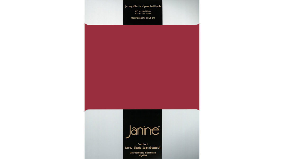 Spannbettlaken Janine® aus Stoff in Graphit Janine® Spannbettlaken Granat - ca. 200 x 200 cm