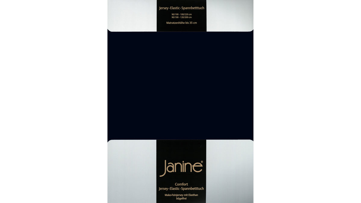 Spannbettlaken Janine® aus Stoff in Schwarz Janine® Spannbettlaken Schwarz - ca. 100 x 200 cm