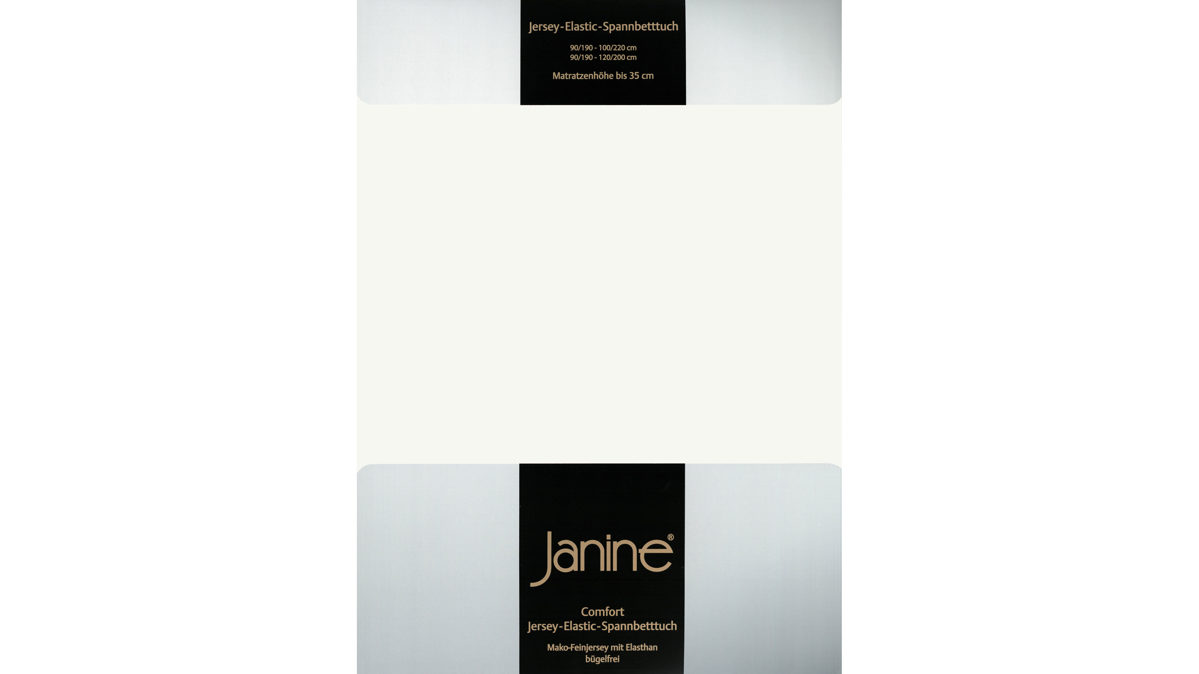 Spannbettlaken Janine® aus Stoff in Ecru Janine® Spannbettlaken Ecru - ca. 100 x 200 cm