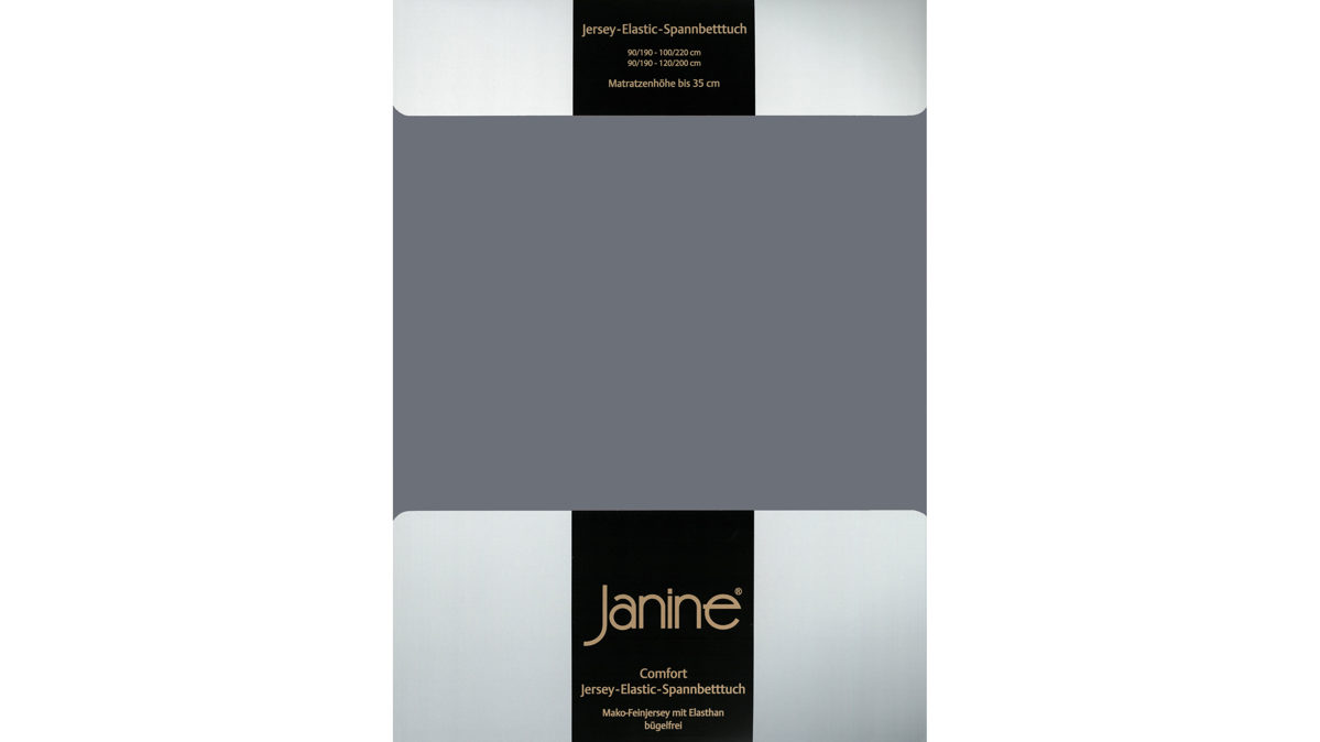 Spannbettlaken Janine® aus Stoff in Anthrazit Janine® Spannbettlaken Opalgrau - ca. 150 x 200 cm