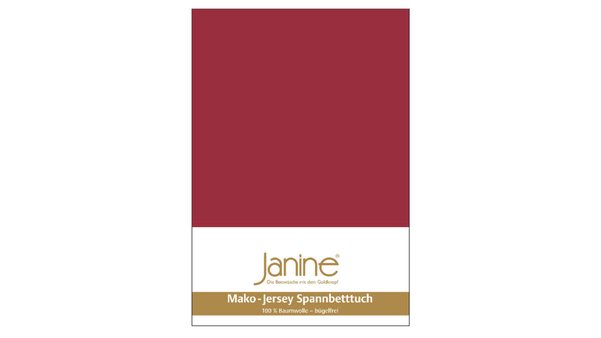 Spannbettlaken Janine® aus Stoff in Graphit Janine® Spannbettlaken Granat - ca. 200 x 200 cm