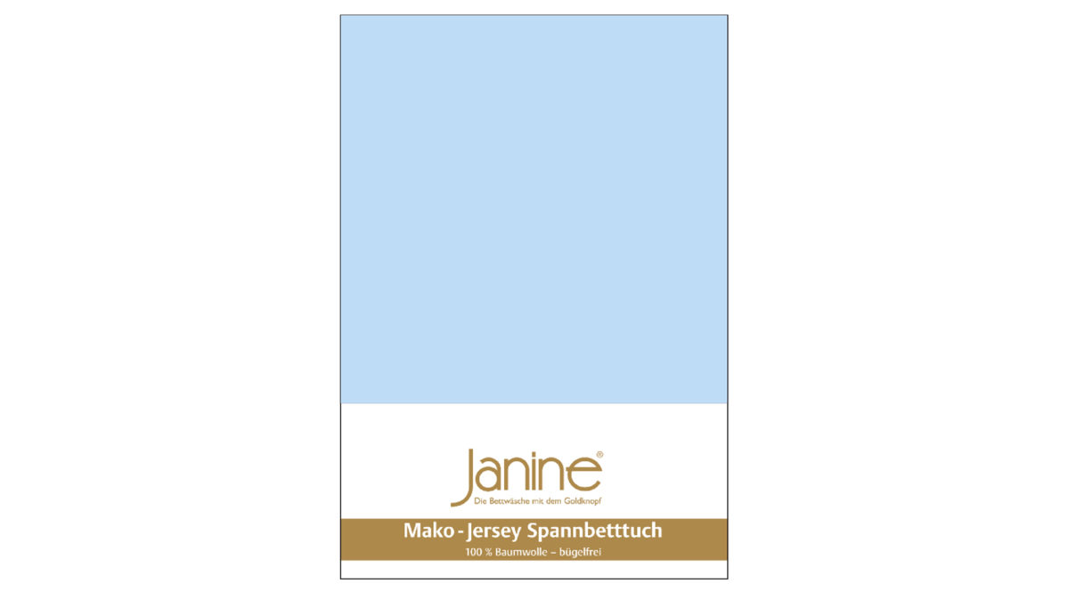 Spannbettlaken Janine® aus Stoff in Hellblau Janine® Spannbettlaken Hellblau - ca. 150 x 200 cm