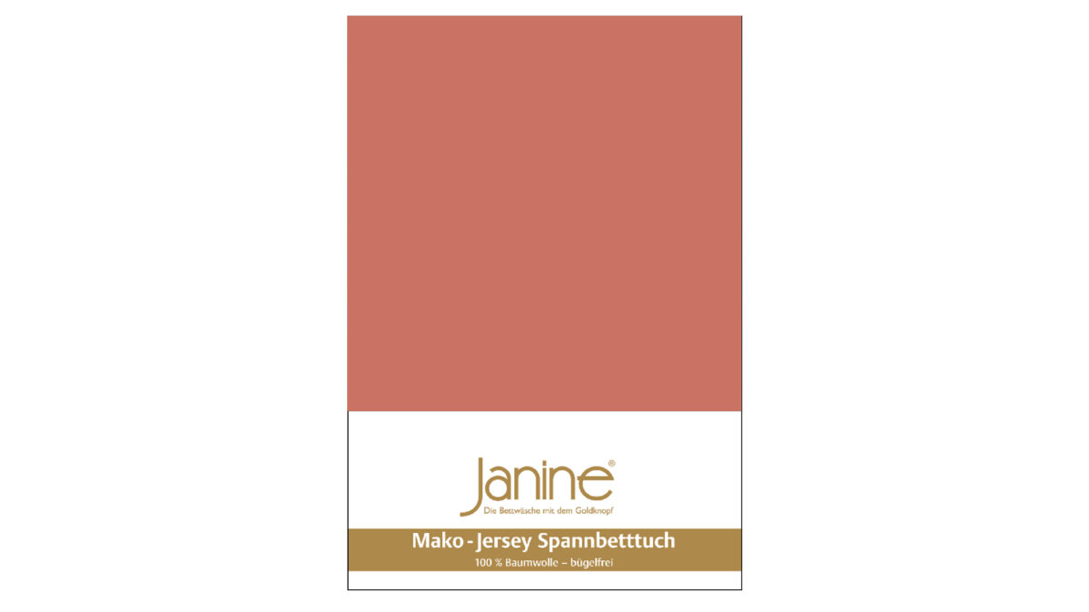 Spannbettlaken Janine® aus Stoff in Hellrot Janine® Spannbettlaken Siena - ca. 200 x 200 cm