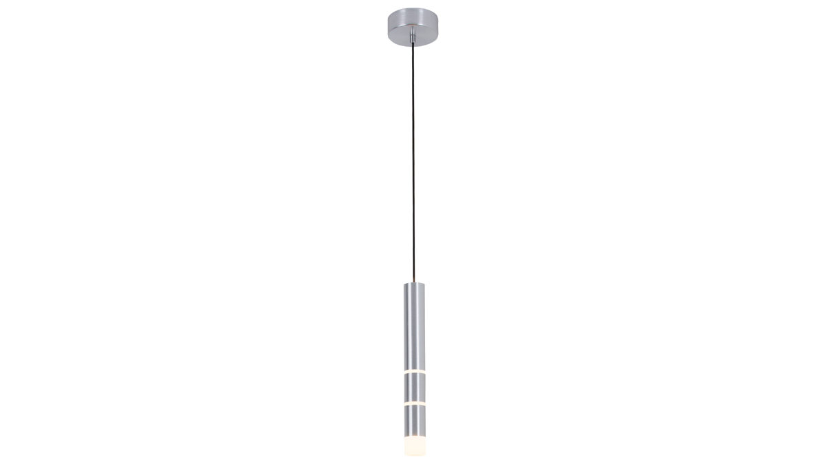 Pendelleuchte Paul neuhaus aus Metall in Aluminium NeuhausPURE® Leuchten Serie Vega alufarbenes Metall - Durchmesser ca. 12 cm