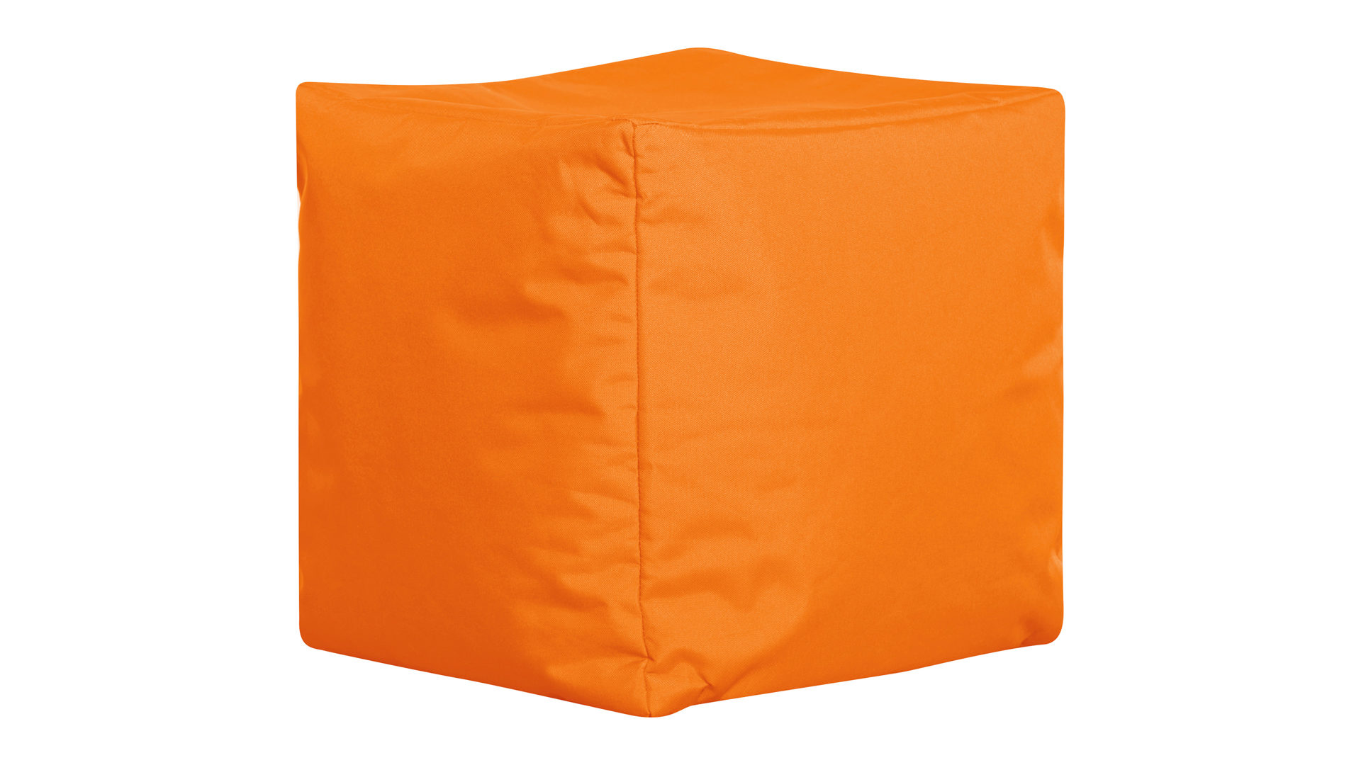 Sitzsack-Würfel Magma sitting point aus Stoff in Orange SITTING POINT Sitzwürfel Scuba Cube oranger Kunstfaserbezug - ca. 40 x 40 x 40 cm