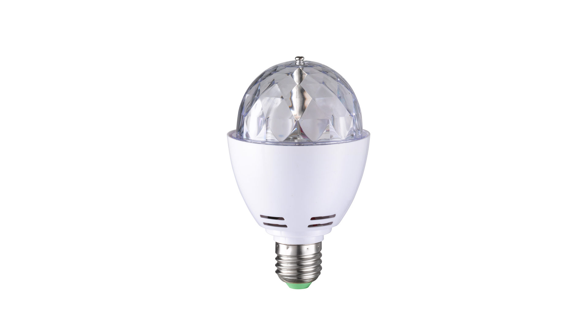 Leuchtmittel Wofi aus Kunststoff in Weiß LED Leuchtmittel Deko mit Farbwechseleffekt Weiß & RGB LED - Durchmesser ca. 8 cm
