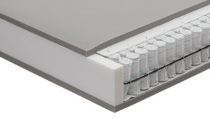 Federkernmatratze Interliving aus Stoff in Weiß Interliving Matratze Medikontur 1931 Taschenfederkern, H2 – Liegefläche ca. 90 x 200 cm