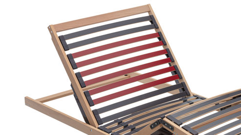 Lattenrost Interliving aus Holz in Holzfarben Interliving Lattenrost Serie 1951 - V6185 motorisch mit Funk-Fernbedienung – Liegefläche ca. 80 x 200 cm