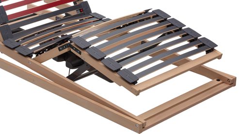 Lattenrost Interliving aus Holz in Holzfarben Interliving Lattenrost Serie 1952 - V6295 Reflux dreifach motorisch mit Funk – Liegefläche ca. 80 x 200 cm