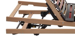 Lattenrost Interliving aus Holz in Holzfarben Interliving Lattenrost Serie 1952 - V6295 Reflux dreifach motorisch mit Funk – Liegefläche ca. 80 x 200 cm