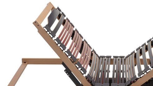 Lattenrost Interliving aus Holz in Holzfarben Interliving Lattenrost Serie 1953 - V6385 zweifach motorisch mit Funk-Fernbedienung – Liegefläche ca. 80 x 200 cm