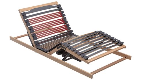 Lattenrost Interliving aus Holz in Holzfarben Interliving Lattenrost Serie 1953 - V6385 zweifach motorisch mit Funk-Fernbedienung – Liegefläche ca. 80 x 200 cm