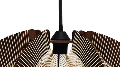 Pendelleuchte Globo lighting aus Holz in Braun GLOBO Hängelampe Sakura Hanfschnur, Holz & Metall - Durchmesser ca. 44 cm