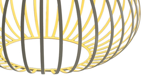 Deckenleuchte Globo lighting aus Metall in Beige GLOBO Lampen Serie Mateo - Deckenlampe beiges Metall - Durchmesser ca. 40 cm