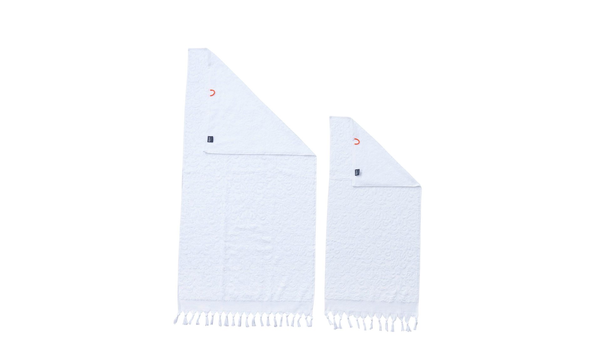 Handtuch-Set Done.® aus Stoff in Weiß done.® Handtuch-Set Provence Ornaments weiße Baumwolle – zweiteilig