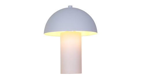 Tischleuchte Globo lighting aus Metall in Weiß GLOBO Lampen Serie Bert - Tischlampe weißes Metall - Höhe ca. 26 cm