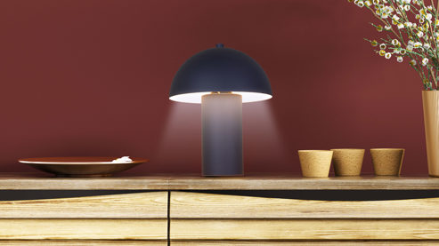 Tischleuchte Globo lighting aus Metall in Schwarz GLOBO Lampen Serie Bert - Tischlampe schwarzes Metall - Höhe ca. 26 cm