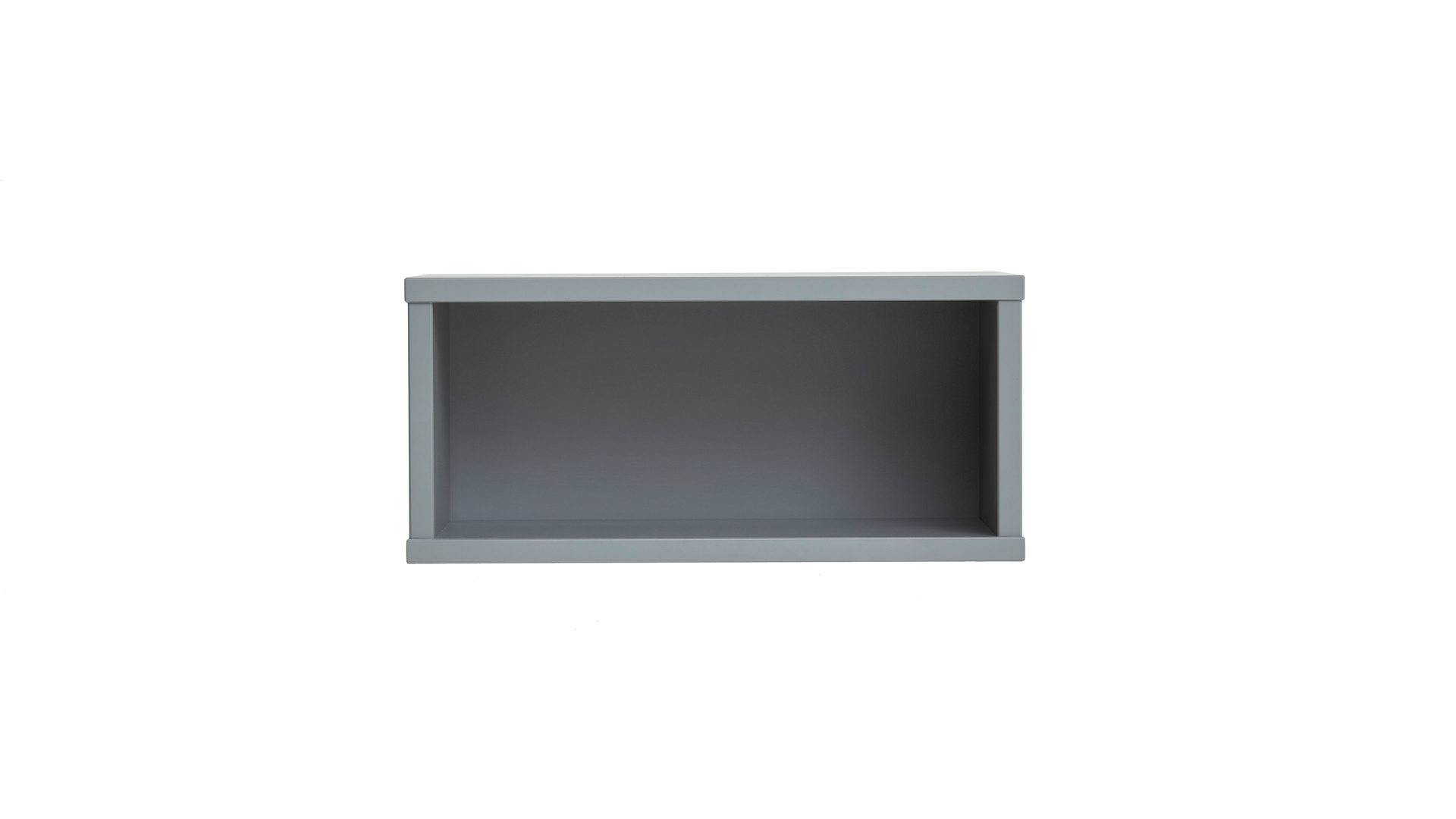 Wandregal Paidi aus Holz in Grau PAIDI Babyzimmer Wandbox Sten schiefergraue Melaminoberflächen – ca. 70 x 19 cm