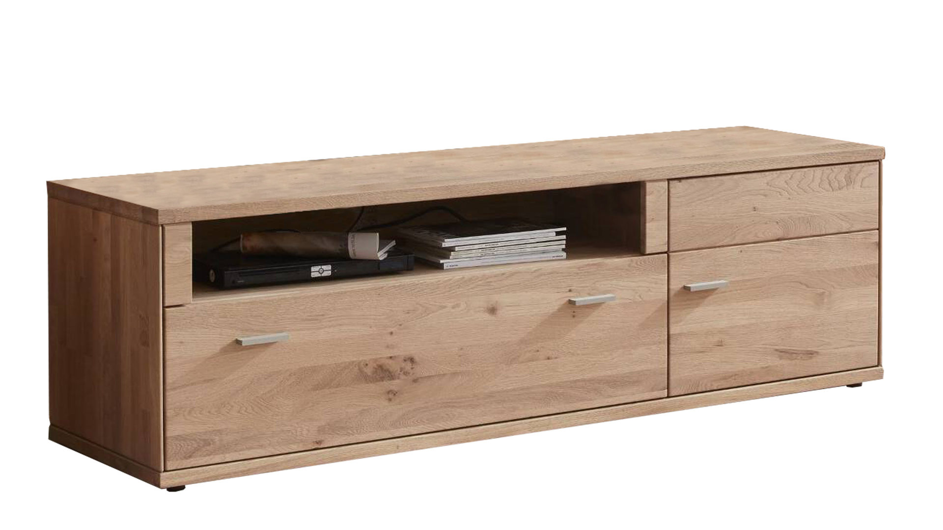 Lowboard Decker aus Holz in Holzfarben Lowboard bzw. TV-Möbel Wildeiche – eine Schublade, eine Tür - Breite ca.182 cm