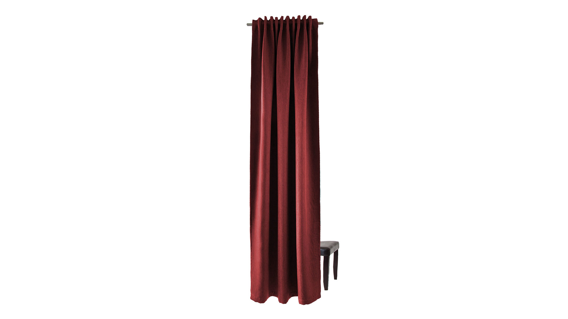 Schlaufenschal Indes fuggerhaus aus Stoff in Rot HOMING Schlaufenschal Galdin bordeauxfarben – ca. 140 x 245 cm