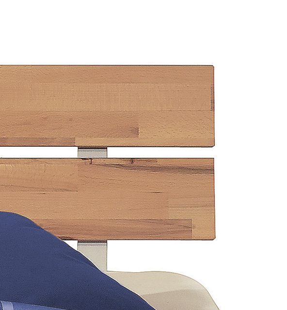 Einzelbett Neue modular aus Holz in Holzfarben Massivholz-Bettgestell, ein Futonbett mit Komfort natur geöltes Kernbuchenholz - Liegefläche ca. 140 x 200 cm