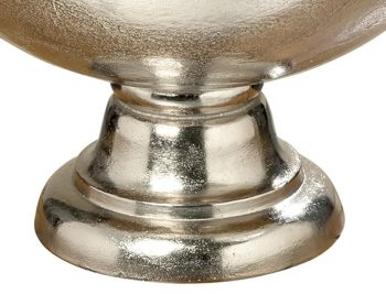 Sektkühler Boltze aus Metall in Metallfarben Champagnerkühler Woiv silberfarbenes Aluminium - Durchmesser ca. 47 cm