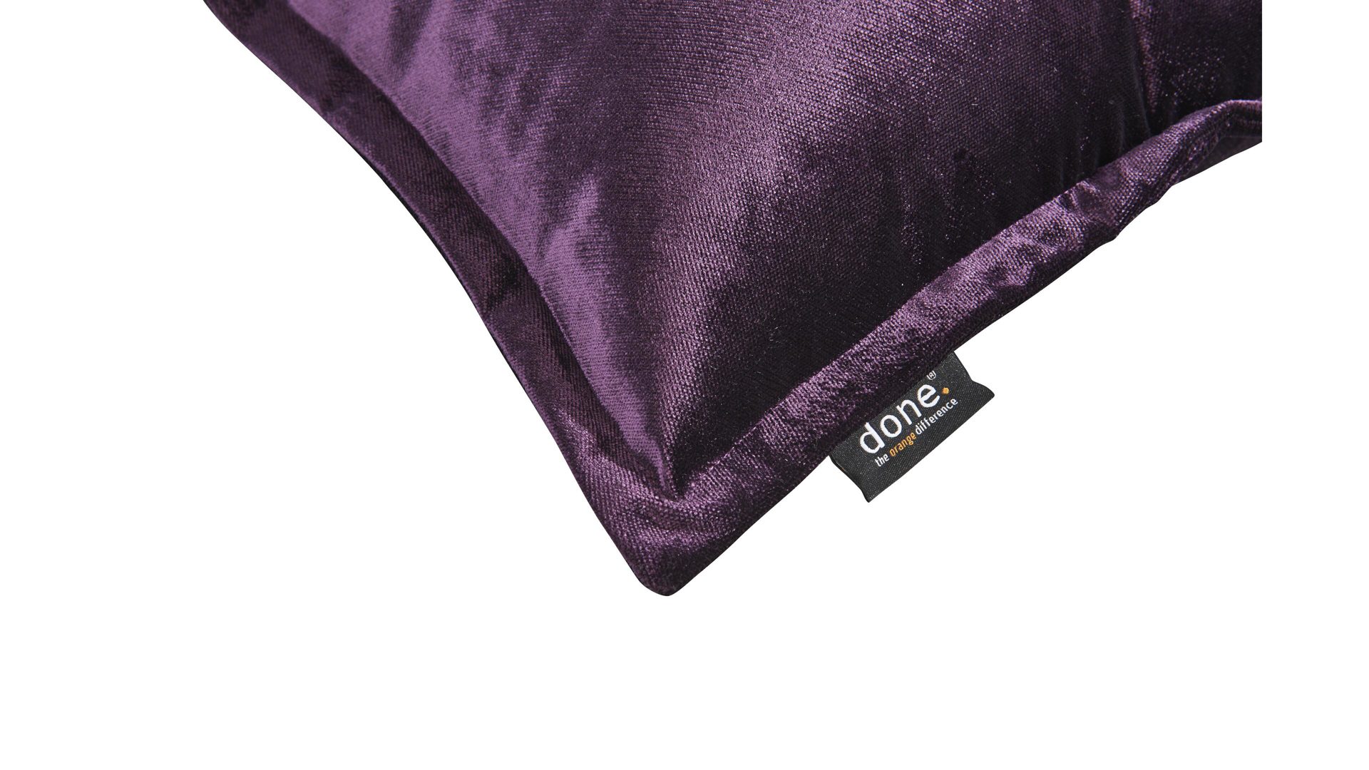 Kissenbezug /-hülle Done.® aus Stoff in Lila done.® Kissenhülle Cushion Glam lilafarbener Samt – ca. 40 x 60 cm