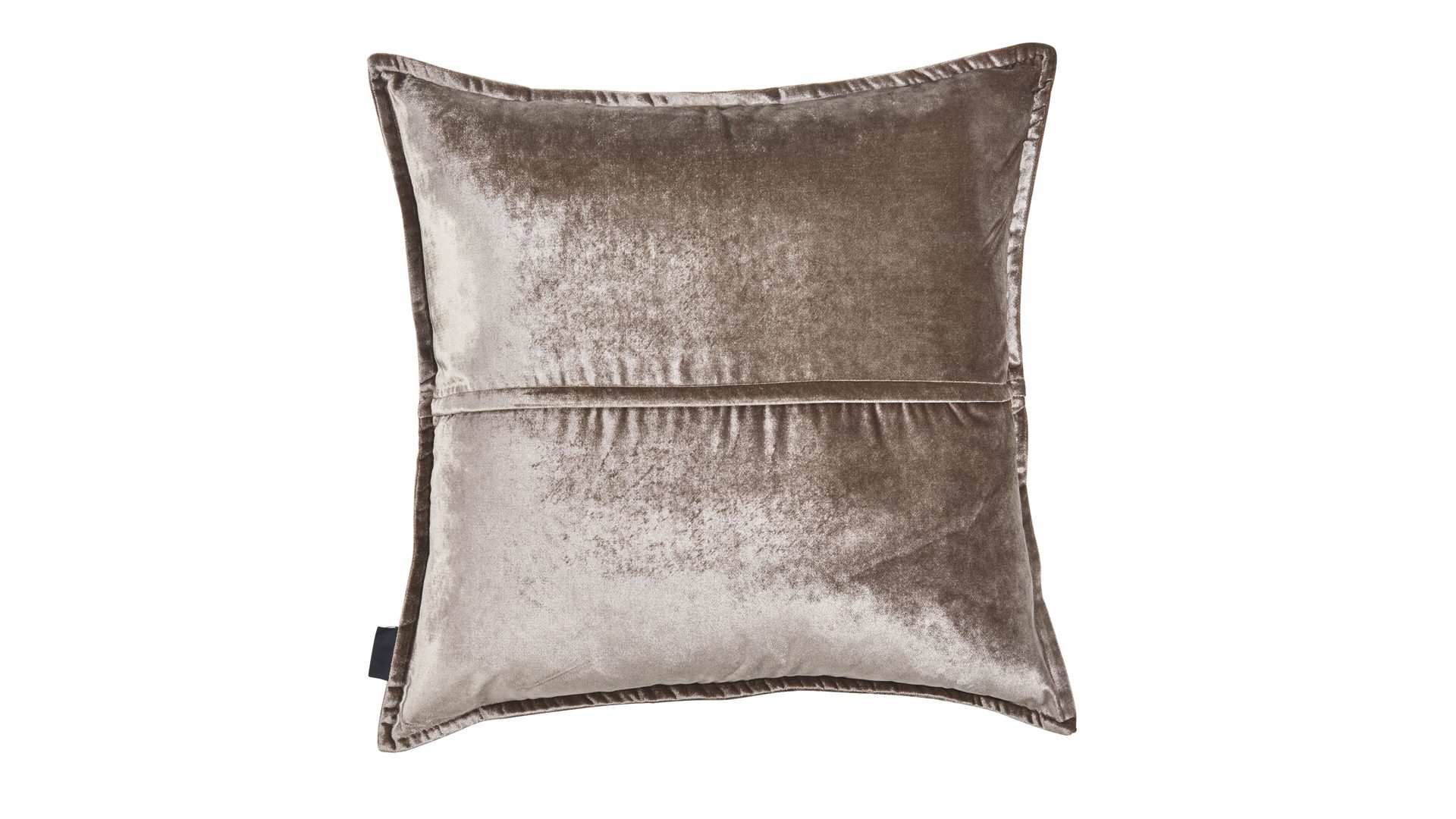 Kissenbezug /-hülle Done.® aus Stoff in Grau done.® Kissenhülle Cushion Glam taupefarbener Samt – ca. 65 x 65 cm
